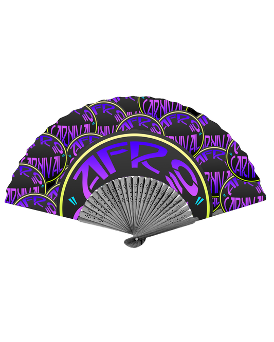 AFRO CARNIVAL FAN — purple
