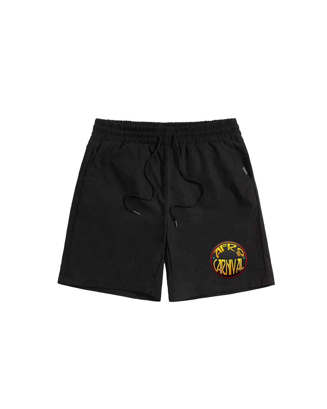 AFRO CARNIVAL SHORTS — yellow ac