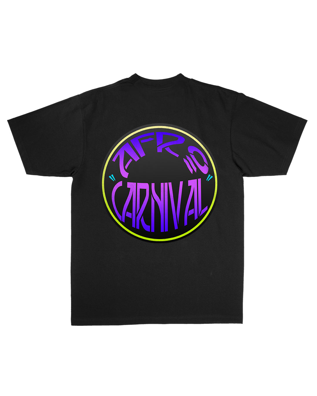 AFRO CARNIVAL T-SHIRT — black and purple