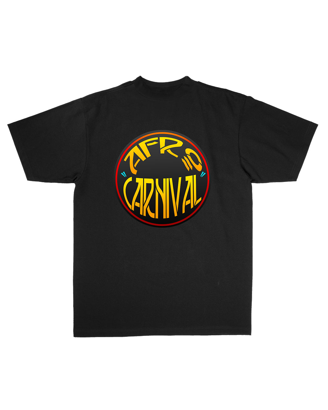 AFRO CARNIVAL T-SHIRT — black and yellow
