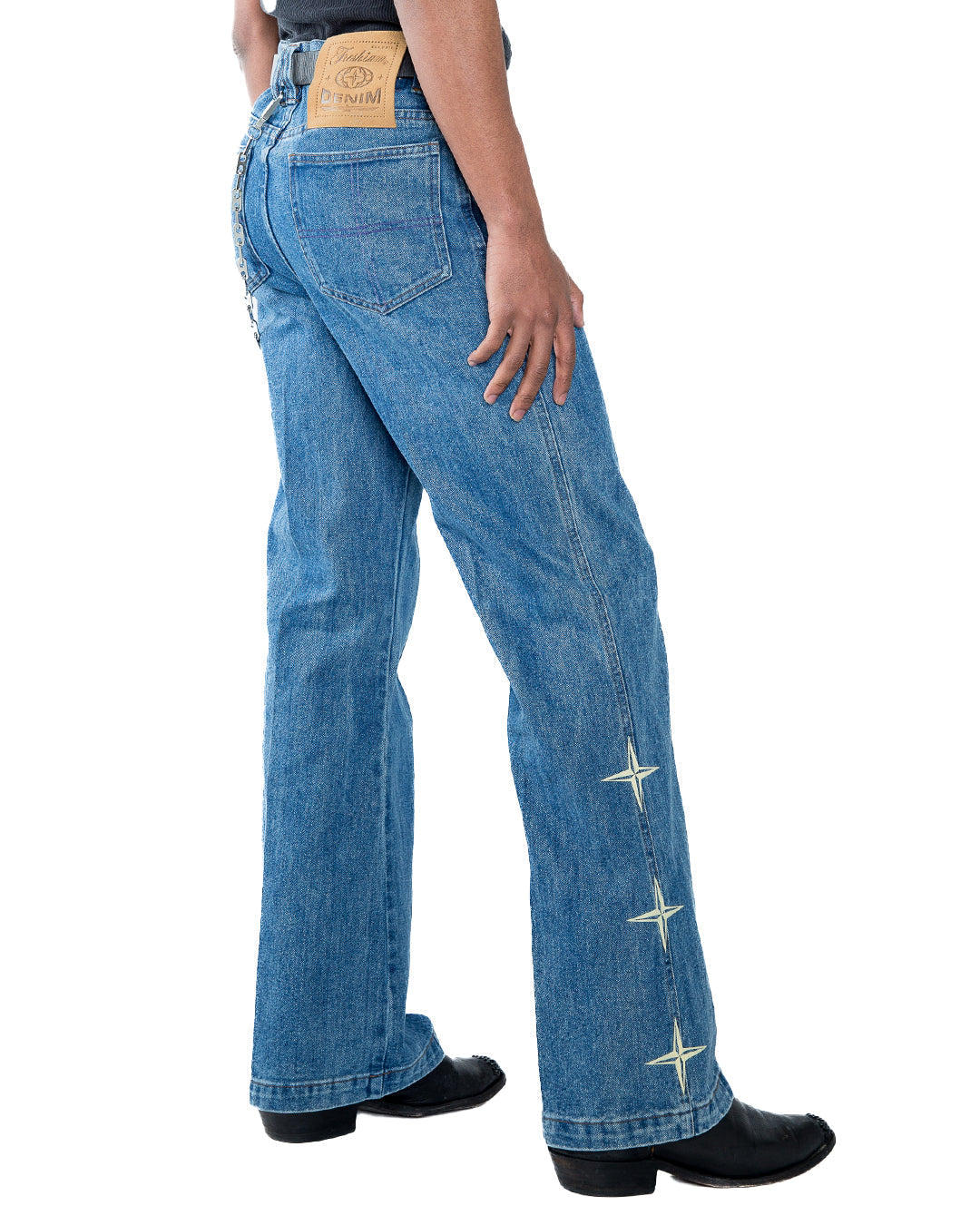 Triple Star Flared Jeans - INDIGO