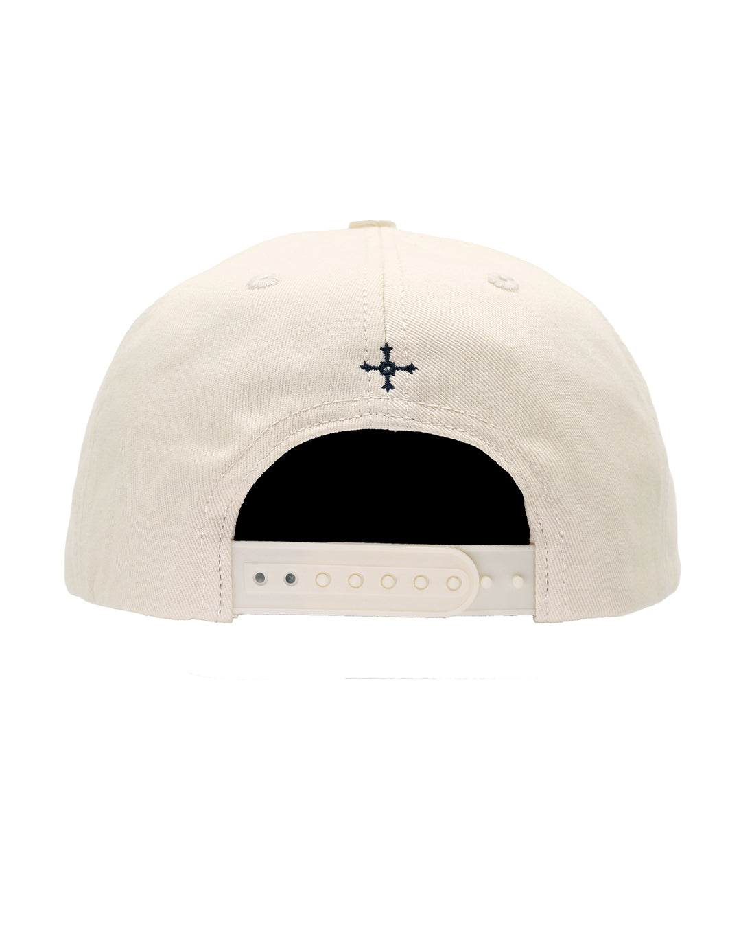 Black Scale HAT OS Arabic "BLACK" Snap Back Hat — Cream